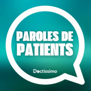 Logo de l’émission Paroles de Patients de Doctissimo, où Kévin Recorbet, thérapeute et coach en neurosciences à Lyon, partage son témoignage et son engagement auprès des personnes victimes de traumatismes.